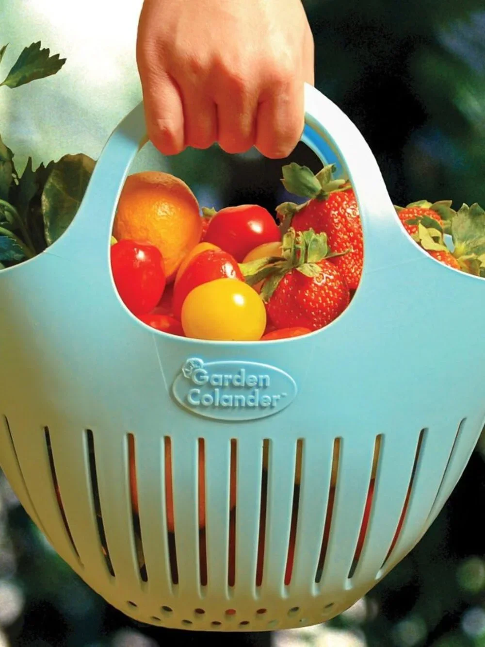 NEW Hutzler Mini Colander Garden Basket Vegetable Produce Collection w/ Handles